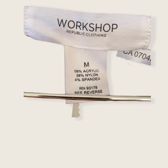 NWT Workshop Republic Clothing Leopard Print Sweater Black/Grey size M - Picture 4 of 7